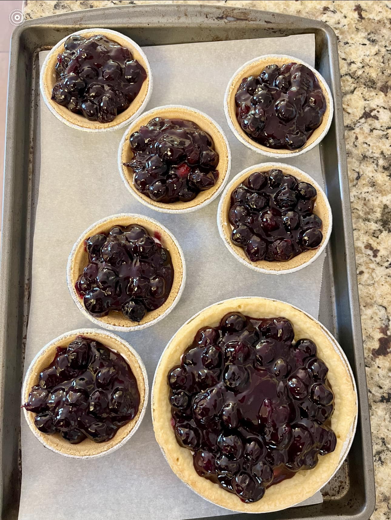 Homemade Blueberry Tarts